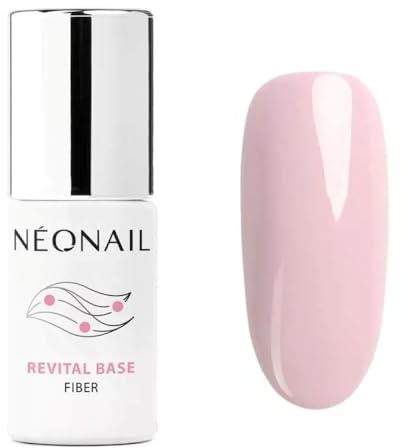 NÉONAIL Vernis Semi Permanent Base Coat 7,2 ml - Vernis Gel UV Semi Permanent - Revital Base Fiber Creamy Splash - Vernis à Ongles - Gel Polish - Gel UV - Nail Art