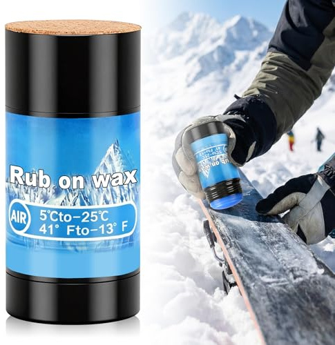 NoxGule 75g Cera Esqui, Cera Tabla Snowboard, Cera Snowboard, para Aplicar sobre Esquí, Snowboard, Esquí Nórdico Esquí de Fondo, Aplicador de Corcho, Resistente a Bajas Temperaturas Larga Duración