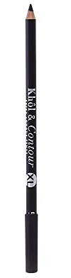 Bourjois Khôl & Contour Crayon Yeux - Formule douce et fondante, Tenue jusqu'à 16h, Fini mat - 01 NOIR-ISSIME XL