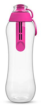 PearlCo - Trinkflasche SOFT mit Filter 0,5 Liter (pink) | Wasserflasche BPA-Frei | Schule, Sport, Wasser, Unterwegs