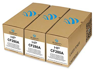 duston 3X CF280A, 80A Schwarz Toner kompatibel mit HP LaserJet Pro 400 M401 M425