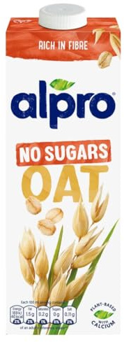 Alpro Oat No Sugars Plant-Based Long Life Drink, Vegan & Dairy Free, 1L