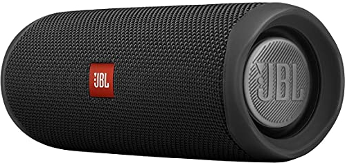 JBL Flip 5 – Enceinte Bluetooth portable robuste – Conception étanche pour piscine & plage – 12 heures d'autonomie – Son unique de JBL – Noir