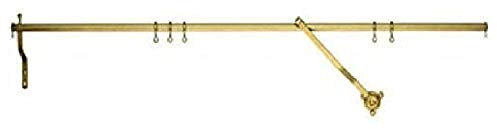 Rising Portiere Rod 42 (106cm) Long BRASS EFFECT