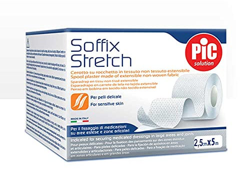 Pic Soffix Stretch Cerotto per Fissaggio Zone Articolari Misura 2,5 cm x 5 m