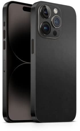 TF Skins Skin compatible avec iPhone 14 Pro Max / film de protection arrière et côtés avec protection de l'appareil photo contre les rayures (noir mat)