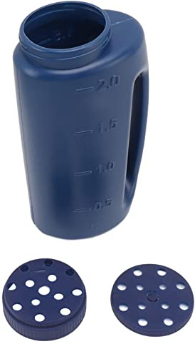 Tnfeeon Esparcidor de Mano Esparcidor de Mano Multiusos para Nieve Hielo, Fertilizante Semilla de Hierba Cultivo Esparcimiento Sal Olla de Siembra (Azul)