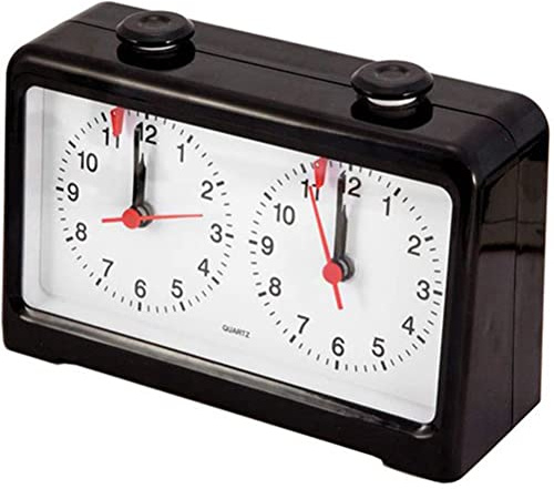 Jowsst Reloj de ajedrez mecánico de moda, torneo profesional, reloj de ajedrez analógico, temporizador, temporizador para el juego PQ9905