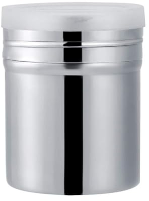 2PCS Flour Sugar Salt Shaker, Fine Mesh Stainless Steel Chocolate Shaker Icing Sugar Salt Cocoa Flour Coffee Shaker Sifter Flour Duster for Baking Cooking, Icing Sugar Salt(M)