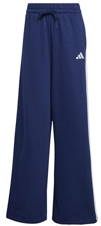 Adidas Donna Adidas Women 3-Stripes Fleece Wide Pant, Dark Blue, L