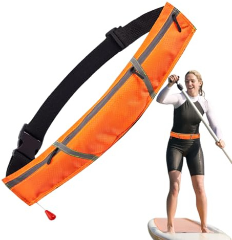 Swim Belts for Water Aerobics Women Inflatable 150N Buoyancy Life Vest Pool | Flotation Belt Fishing Deep Water Exercise Kayak Open Water Boating Rafting Sailing Marine Sports Scuba Diving F