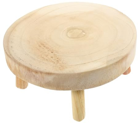Mikikit Sgabello in Legno per Piante in Vaso Supporto per Fioriere da Giardino Base per Bonsai Rialzo Stabile per Vasi Portapiante in Legno per Interni Adatto per Soggiorno e Ingresso