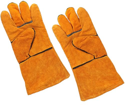 DEARMAMY Guantes Bbq Resistentes al Calor para Horno y Barbacoa Protección Larga para Antebrazo Guantes para Cocinar y Asar al Aire