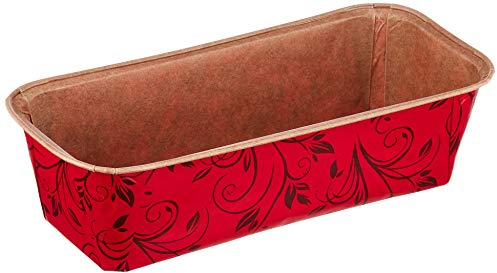 Staedter Maxi Moule à Cake en Papier, 21,5 x 9 x 6 cm, Rouge
