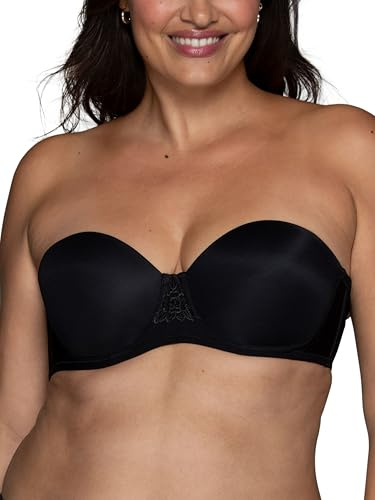 Vanity Fair womens Beauty Back Smoothing Strapless (34b - 44dd) Bra, Midnight Black, 38D US