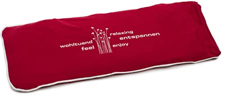 Amago - Körnerkissen mit Jersey Bezug, 50 x 20 cm - Rot