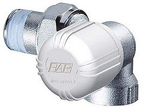 1626 38 Válvula termostática de 3/8, ángulo izquierdo, conexión de tubería de hierro FAR