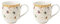 Villeroy & Boch - Toys Delight Set di tazze con manico, 2 pz, tazze da collezione decorative edizione anniversario, porcellana, colorate/dorate/bianche, 440 ml