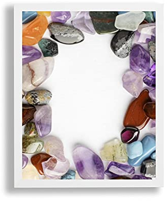 arte-tuo Bilderrahmen Opal N | 67x90 cm | Weiß matt | klares Kunstglas | Poster Puzzle Diamond Painting Drucke