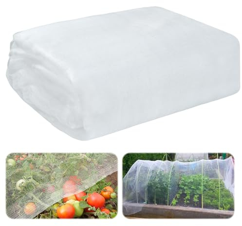Red Anti Insectos 1,2 m x 3 m Red de Protección Contra Insectos, Red de Jardín para Vegetales, Malla Antiinsectos para Plantas, Red Anti-Insectos para Proteger Verduras Frutas Flore Jardín Huerta (A)