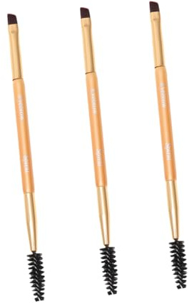 Mikikit 3pièces Pinceau à Sourcils à Double Extrémité Pinceau De Maquillage Pour Sourcils Professionnel Outils De Beauté