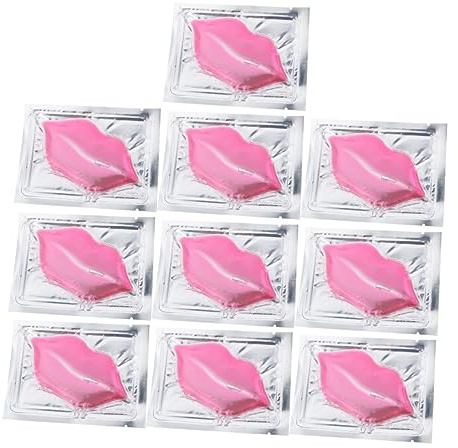 Mikikit 15piezas Almohadillas De Gel De Colágeno Para Labios Hidratantes y Exfoliantes Unidades Cuidados Para Labios Secos y Agrietados Nutritivo Para Mujeres y Niñas
