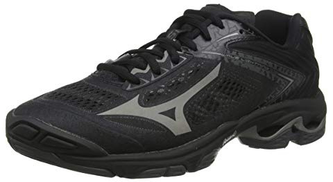 Mizuno Zapatillas de Voleibol Unisex Wave Lightning Z5 Mid, Negro Negro Met Shadow Dark Shadow 97, 44