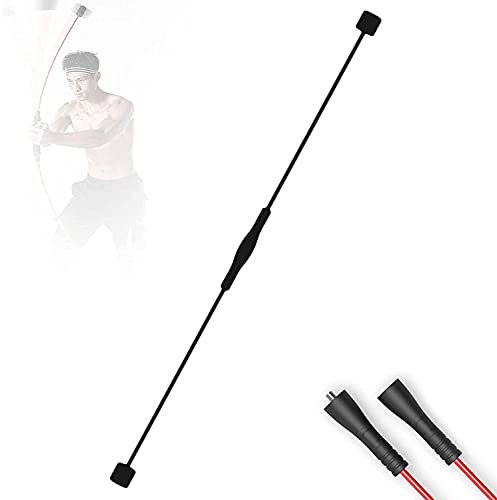 LIOYUHGTFY Fitness Schwingstab Pilates Yoga Stange Tremor Bar vibrierende Fitness-Stange Home Fitness Tremor Bar mit Abnehmbarer Struktur für Ganzkörpertraining Muskeltraining, 160 cm, Schwarz 1113(