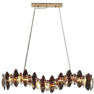 6 Kopf E14 LED Glühbirne Abnehmbare Restaurant Luxus Kristall Hänge Lampe