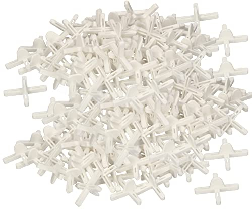 KOTARBAU® Crucetas para juntas 4 mm, 700 UNIDADES, Distanciadores de plástico, Espaciadores de baldosas para lechadas, Cruces para colocar azulejos, Clips