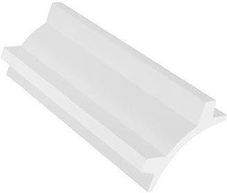 Vente-unique - Lot de 3 corniches plafond en polystyréne L290 x l4.7 x H10 cm blanc - IONITA