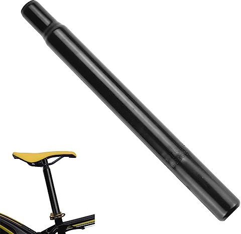 AFASOES Fahrrad Sattelstütze Kerzensattelstütze 28,6 x 300 mm MTB Sattelstange Fahrrad Sattelrohr Schwarz Fahrradsattelstangen Eisenmaterial Sattelstütze für Mountainbike Rennrad Cityrad Trekkingrad