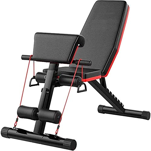 Justerbar viktbänk Hemgym Sit Up-bänk Multifunktionell lutning Nedgång Fitnessbänk Fitness Hantelpall Träningshjälp Multifunktionell ryggbräda