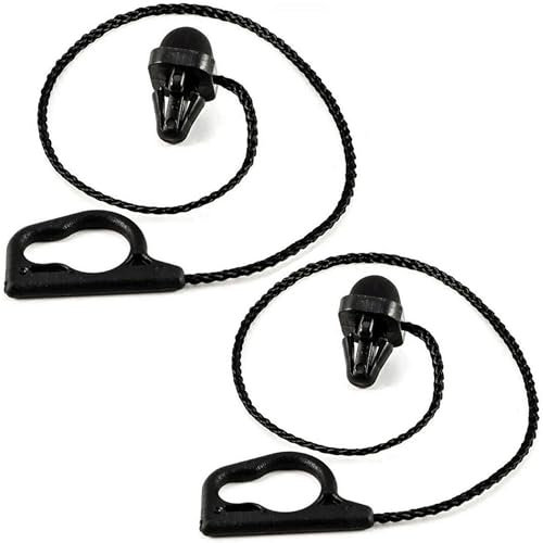 2 PCS Parcel Shelf String 13367836, Car Rear Parcel Shelf Strap for CORSA D CORSA E 5 Door Accessory, Car Interior Fittings Replacement Parts (Black)