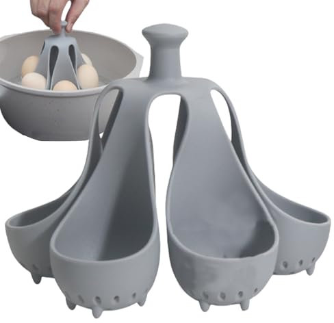 Cuociuova Per Uova Sode Cuociuova In Silicone Baccelli per la cottura delle uova, Fornello per uova sode, gadget per bollire le uova in silicone, si inserisce in un cassetto, resistente alle alte tem