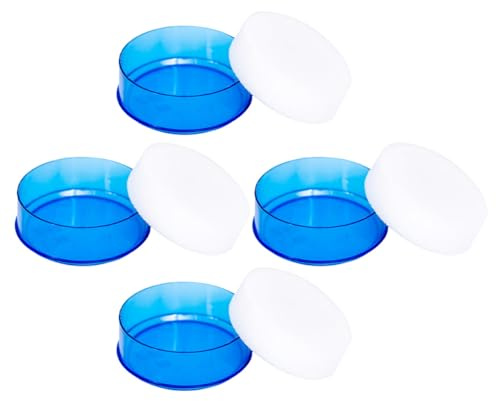 JECOMPRIS Spugna Umidificatore per Dita per Contare Banconote 4 Pezzi in Plastica Contenitore Raccogligocce per Forniture Bancarie