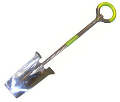 Radius Garden 201 PRO Ergonomic Stainless Steel Spade, Original Green, One Size