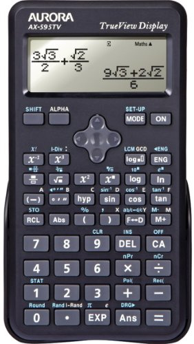 Aurora Dot Matrix Scientific Calculator - Black (Pack of 1), AX-595TV