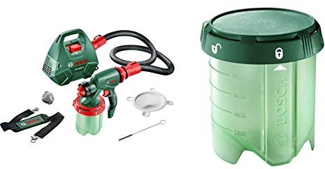 Bosch - PFS 3000-2 - Pistola de pulverización fina + 1600A001GG - Depósito, 1000 ml