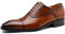 DESAI Herren Anzugschuhe Abendschuhe Businessschuhe Hochzeit Oxford Derby, Neu Braun, 45 EU