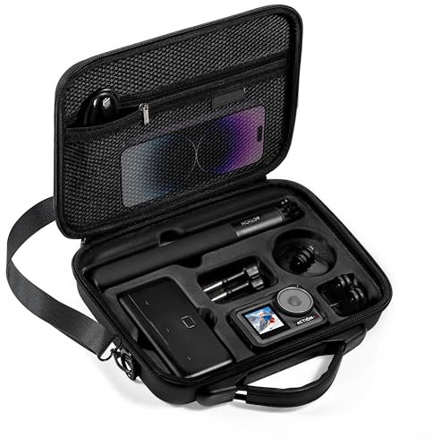 Tomat Osmo Action 5 Pro Housse de Transport pour DJI Osmo Action 5 Pro Accessoires caméra Coque Rigide Compatible pour DJI Action 4 /Action 3 Adventure Combo