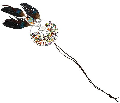 Happyyami Pendentif Mural Arbre De Vie Cristal Décoration à Suspendre Ornement Attrape-rêves