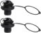 Rosojodg 2Pcs Black Air Valve Inflatable Kayak Screw Air Valve Spiral Air Plugs Replacement Raft Canoe Airbed PVC Boat Gloves Drysuits Kayaking Water Sports Kayak Accessories