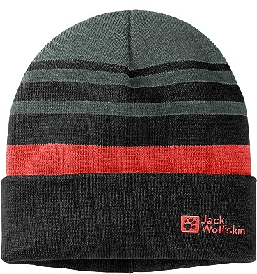 Jack Wolfskin unisex - barn Mössa Stripy Knit Beanie K