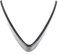 Rejilla de radiador de coche, marco en V, adecuado para Alfa Romeo Stelvio 2017-2020, revestimiento de parrilla frontal, marco en forma de V para Alfa Romeo Stelvio, accesorios de ajuste exterior