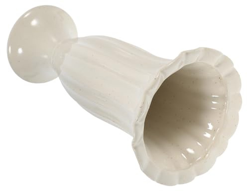 HOMOCONO Vase Funéraire Pot de Fleurs Colonne Romaine 10.4 Pouces en Céramique pour Mariage et Cimetière Extérieur Intérieur