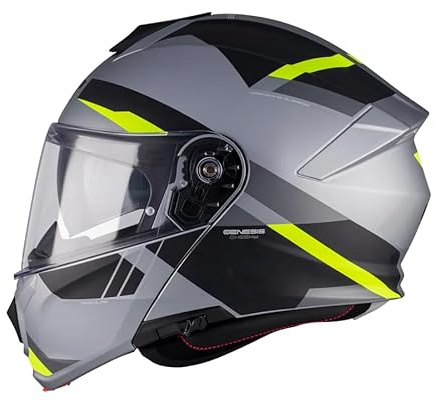 Casco Modular MT Helmet Genesis R SV Cheeky C3 Mate con Visor Solar Integrado 22.06 (L 59/60)