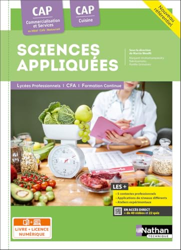 Sciences appliquées - CAP Cuisine et CAP Commercialisation et Services en HCR (CSHCR)