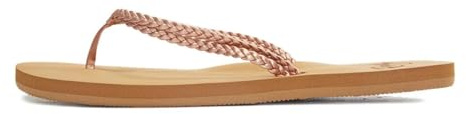 Roxy Women's Costas Beach Sandals, Brown Overflow, 7