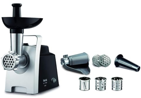 Tefal HV1 NE1098 Köttkvarn, Svart, Silver, 28 x 14 x 24 cm